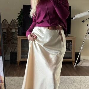 Satin Maxi Skirt
